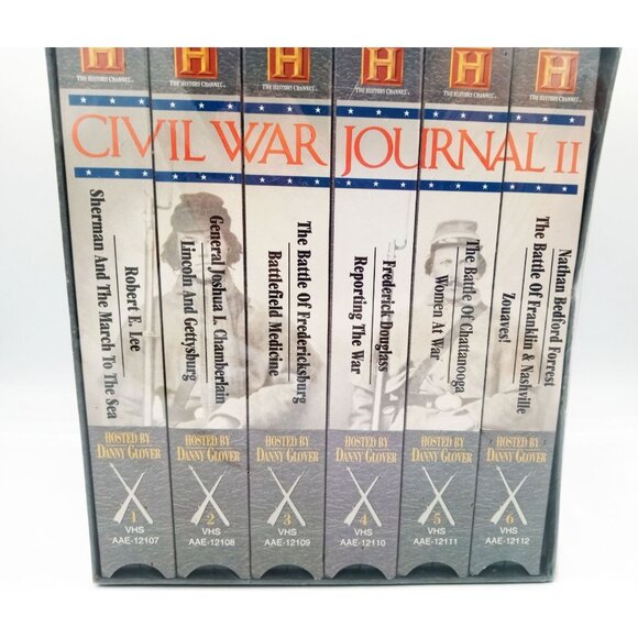 Civil War Journal II 6 VHS Box Set Hosted By Danny Glover A&E History Channel - Picture 3 of 12